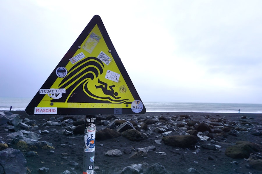 Photo dangerous waves