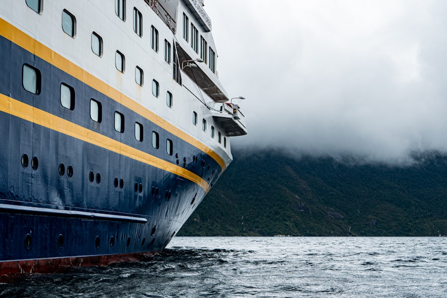 Photo cruise ship waves drake passage