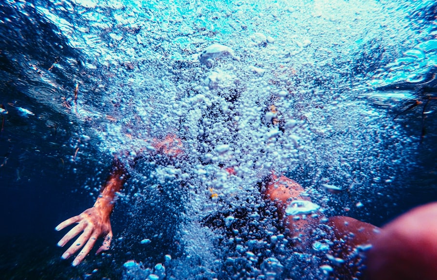 Photo swimming drake passage
