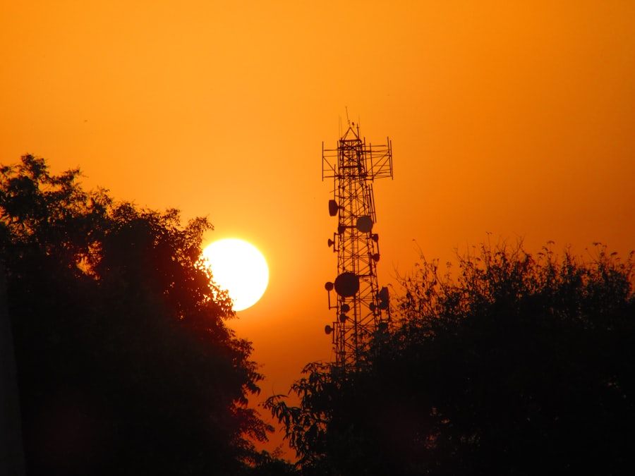 Photo solar storm communication network impact