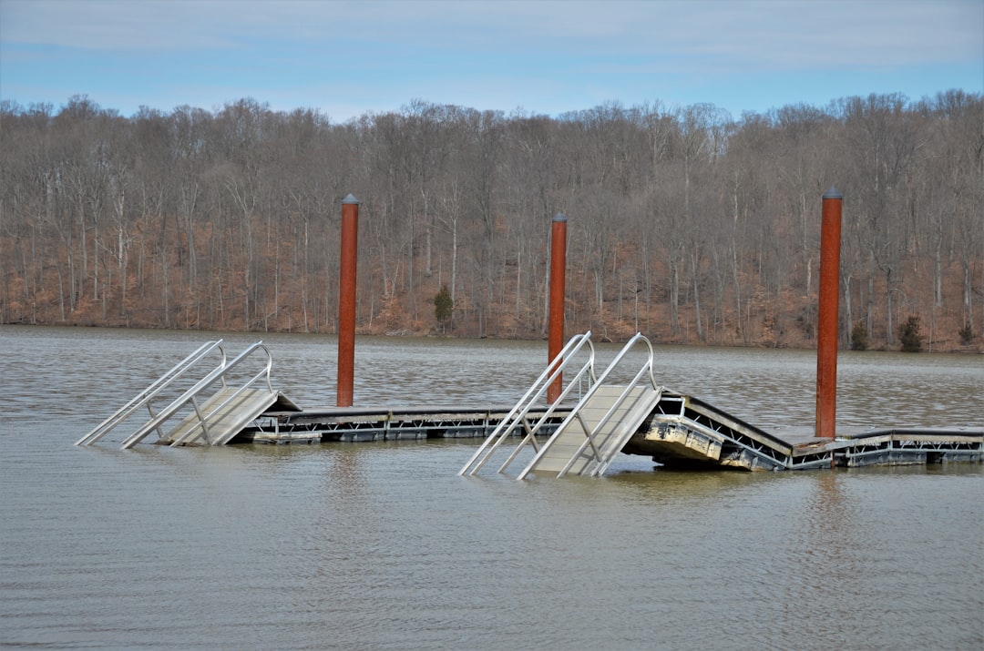 Photo mississippi river levee system failure