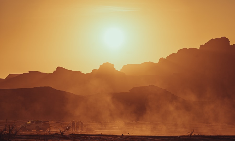 dust storms, solar energy