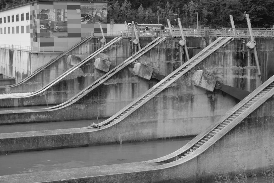 Photo river control structure