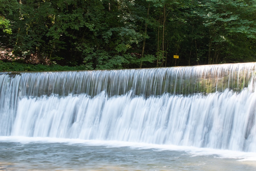 Photo river control structure vibration