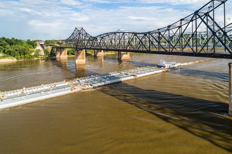 Photo mississippi river changes course