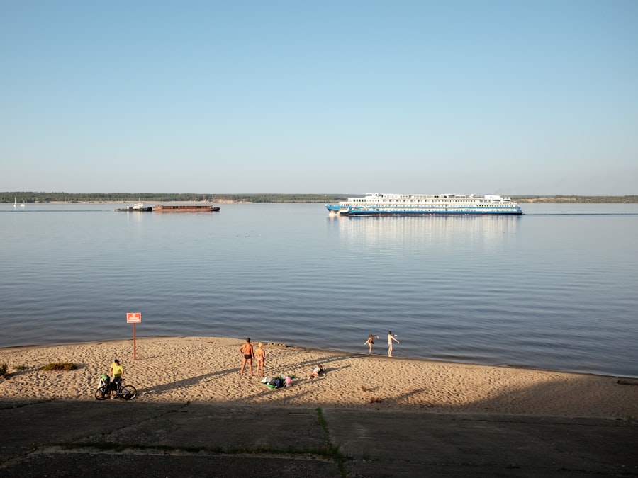 Photo Russia control Volga River water flow