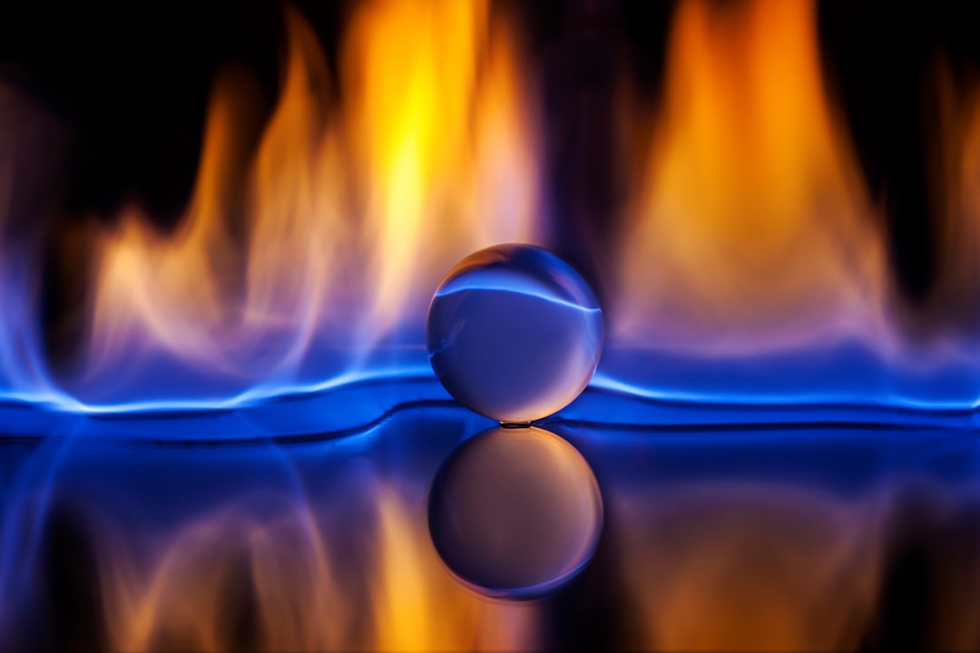 Photo methane flaring