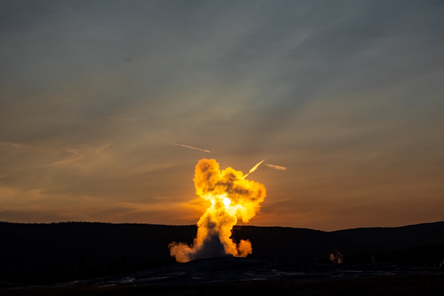 Photo methane flaring