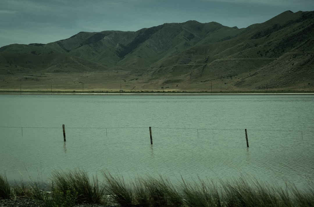 Photo salt lake water level decline