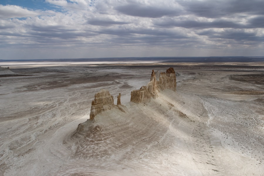 Photo kazakhstan maritime border security mudflats