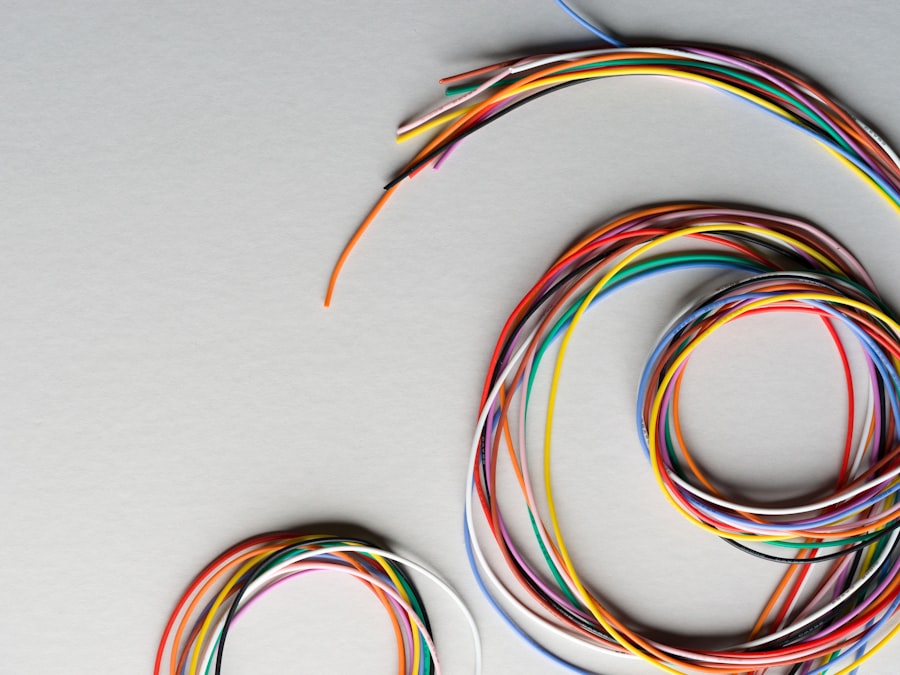 Photo fiber optic cable