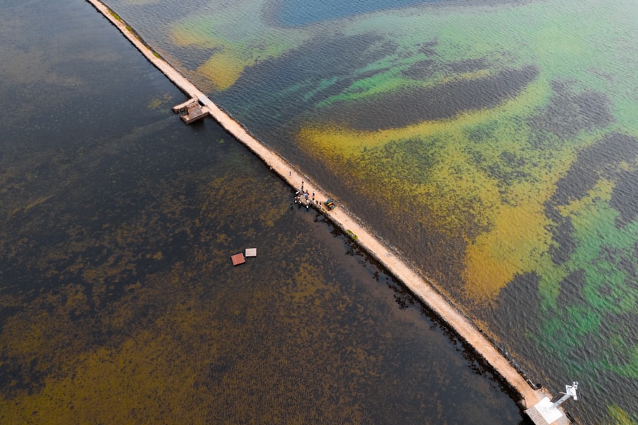 Photo submerged land bridge