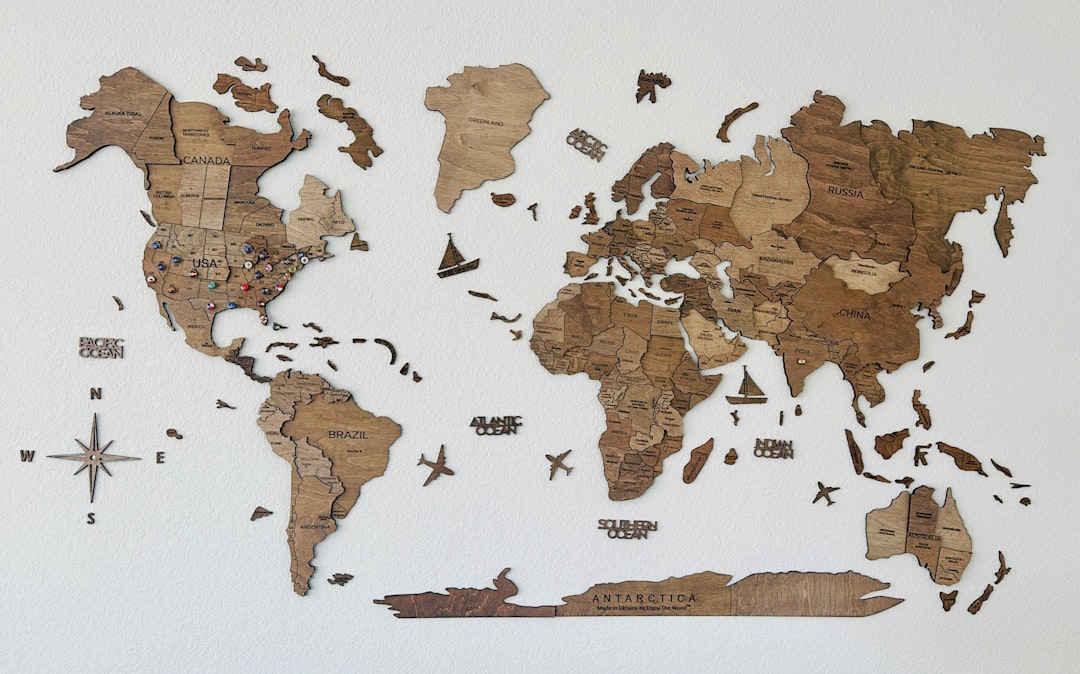 Photo world map