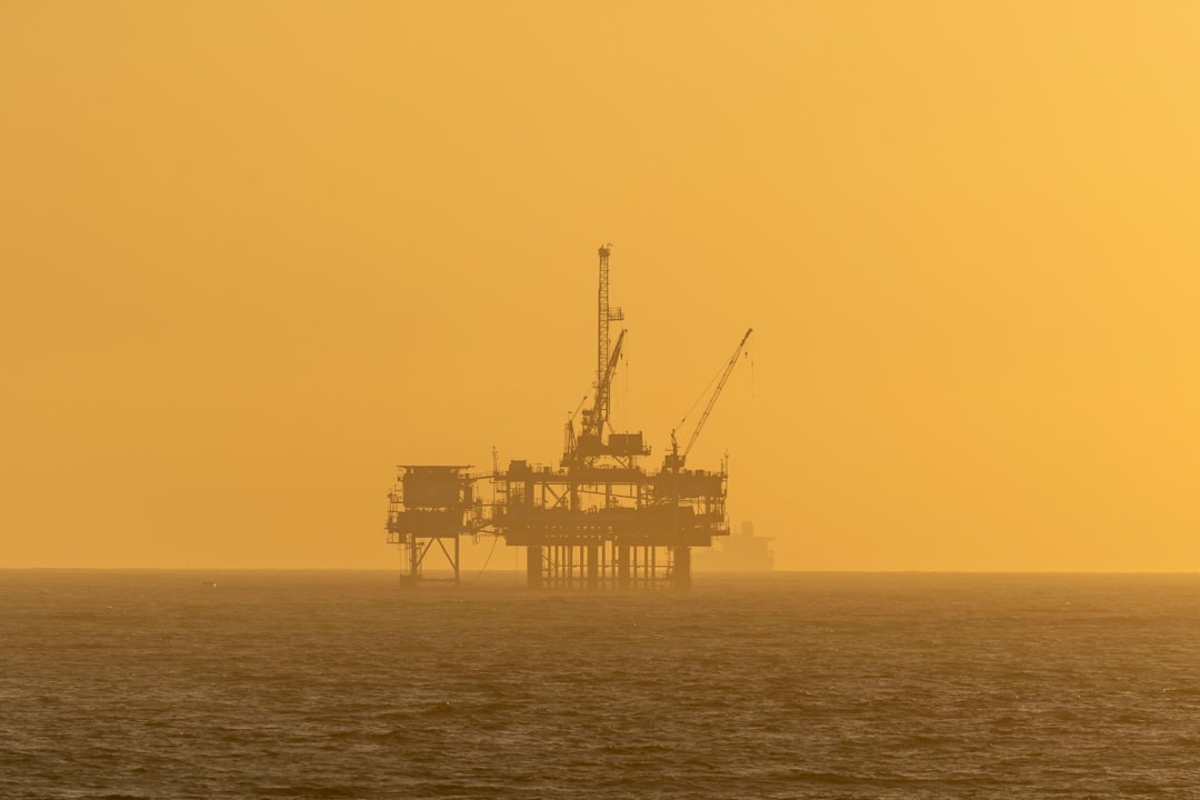 Photo offshore oil platforms
