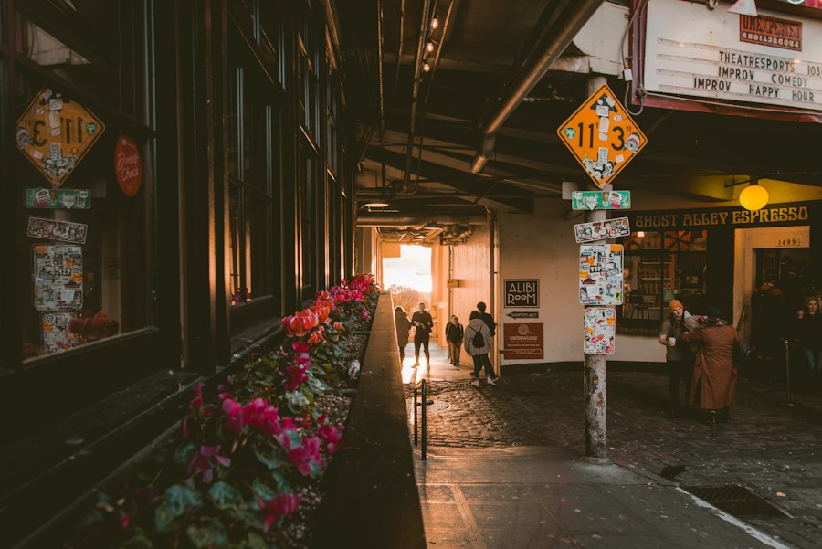 Seattle underground prism lights