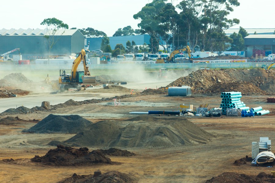 heavy machinery dugout excavation impact