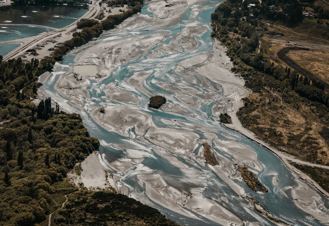 Photo river erosion environmental migration
