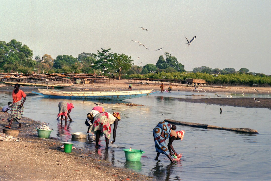 Photo Jamuna River sandbar life