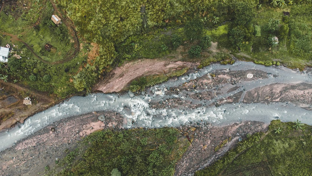 Photo satellite remote sensing river hydrology