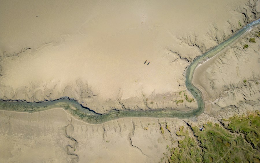 braided river sandbar formation