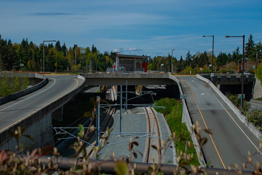 Photo railway-to-highway conversion roadbed