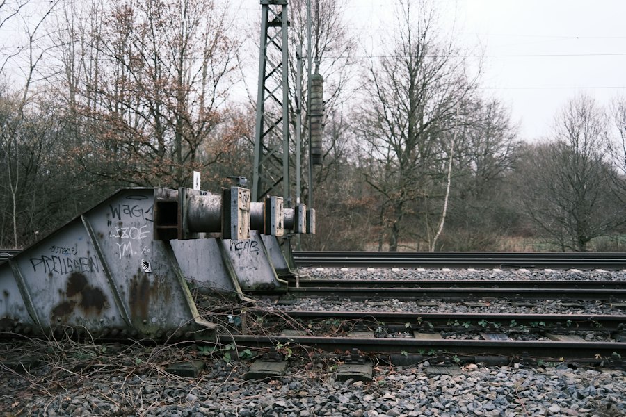 Photo storm surge railway damage