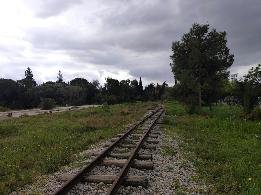 Photo washed away railroad track