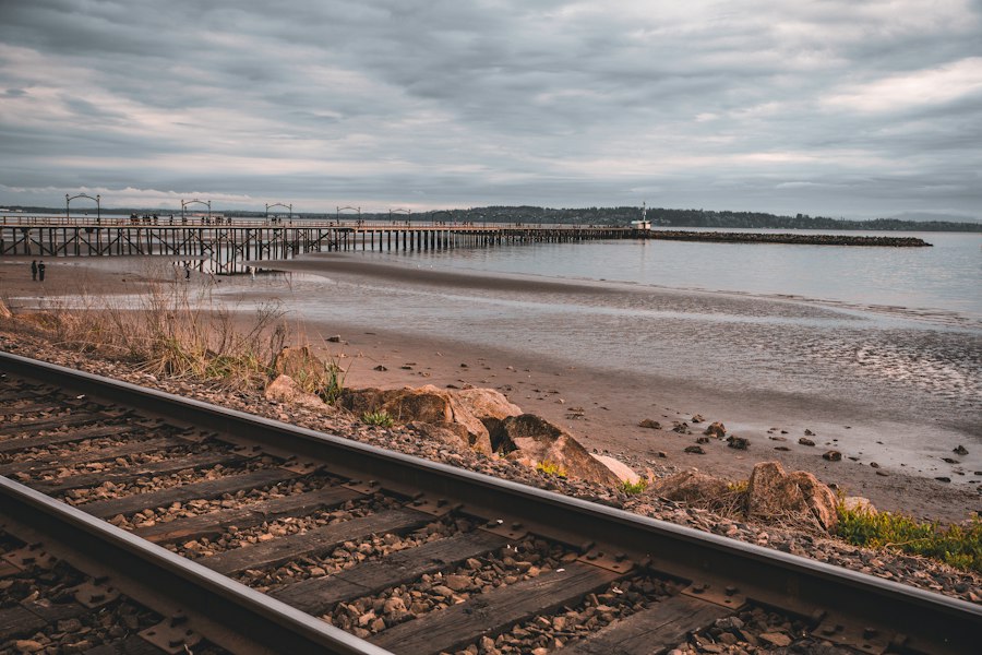 washed away railroad track