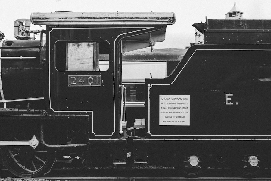 Photo early 20th century railway train