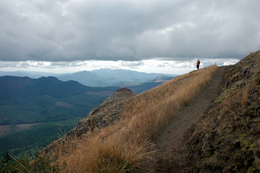 debris crossing mountain ridge process